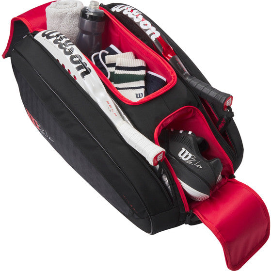 Wilson Racketbag Bela V3 Black/Red Black - Padel Bag - au.justpadel.com