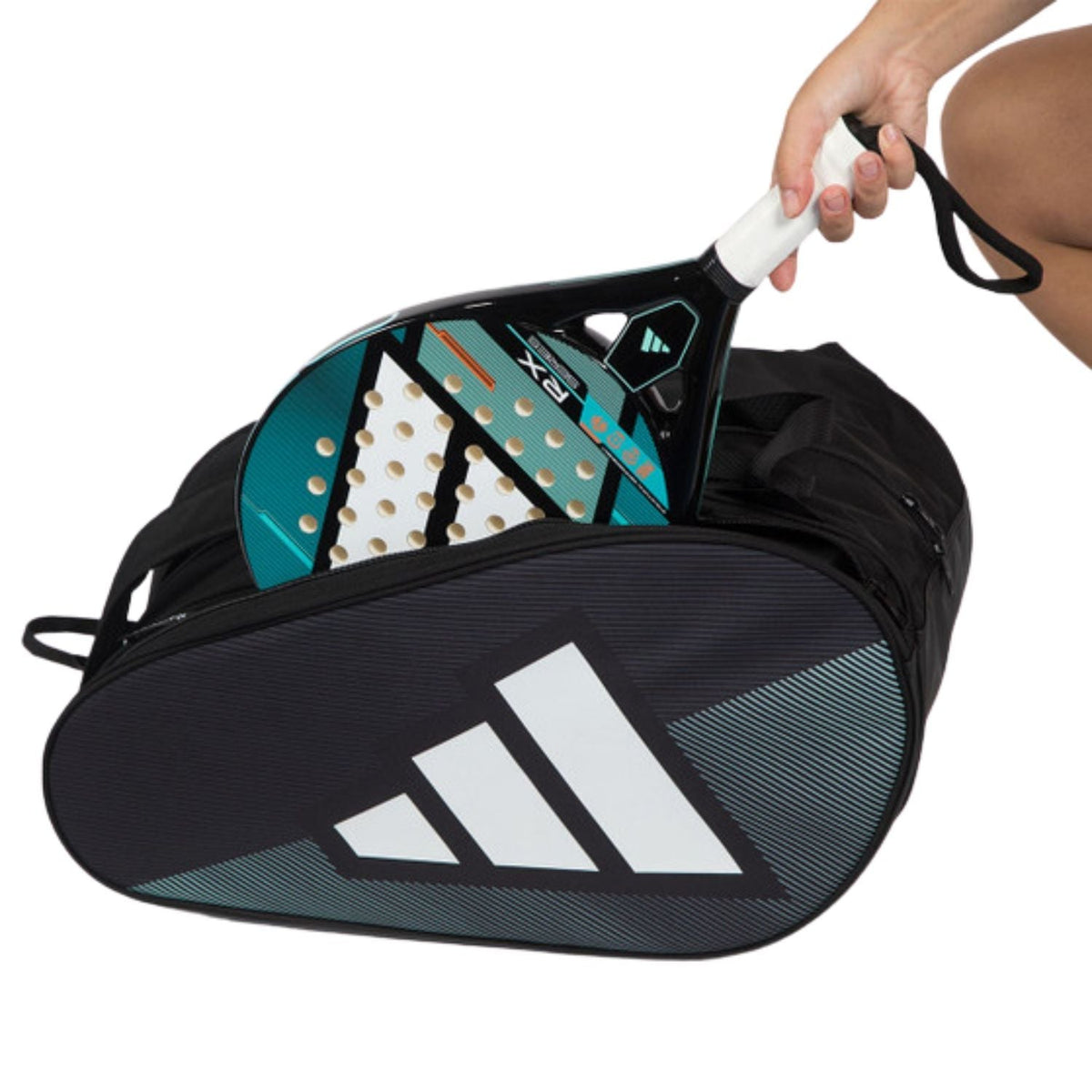 Adidas Racketbag Control 2026 Black/Blue - Padel Bag - au.justpadel.com