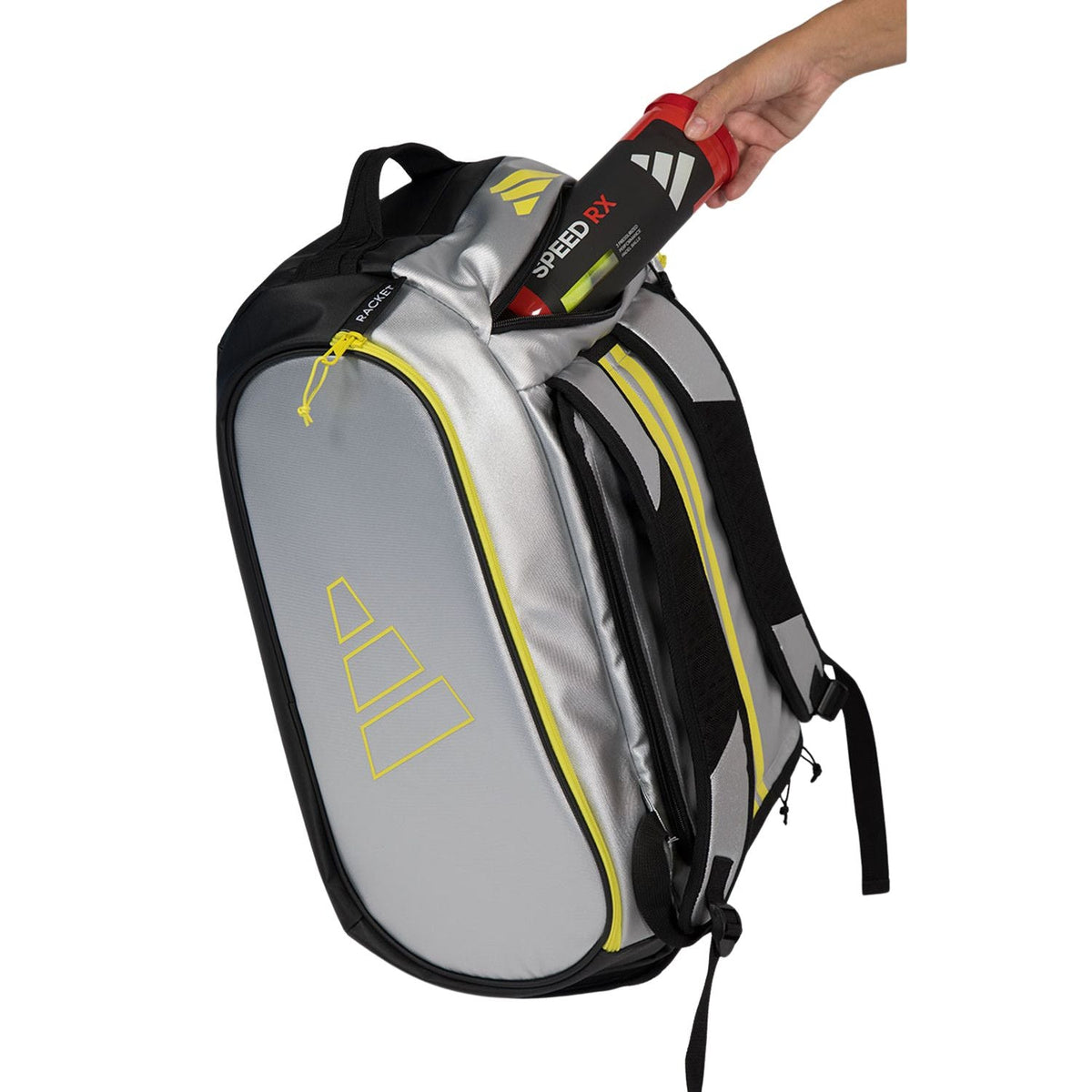 Adidas Racket Bag Tour 2026 Silver/Lime - Padel Bag - au.justpadel.com