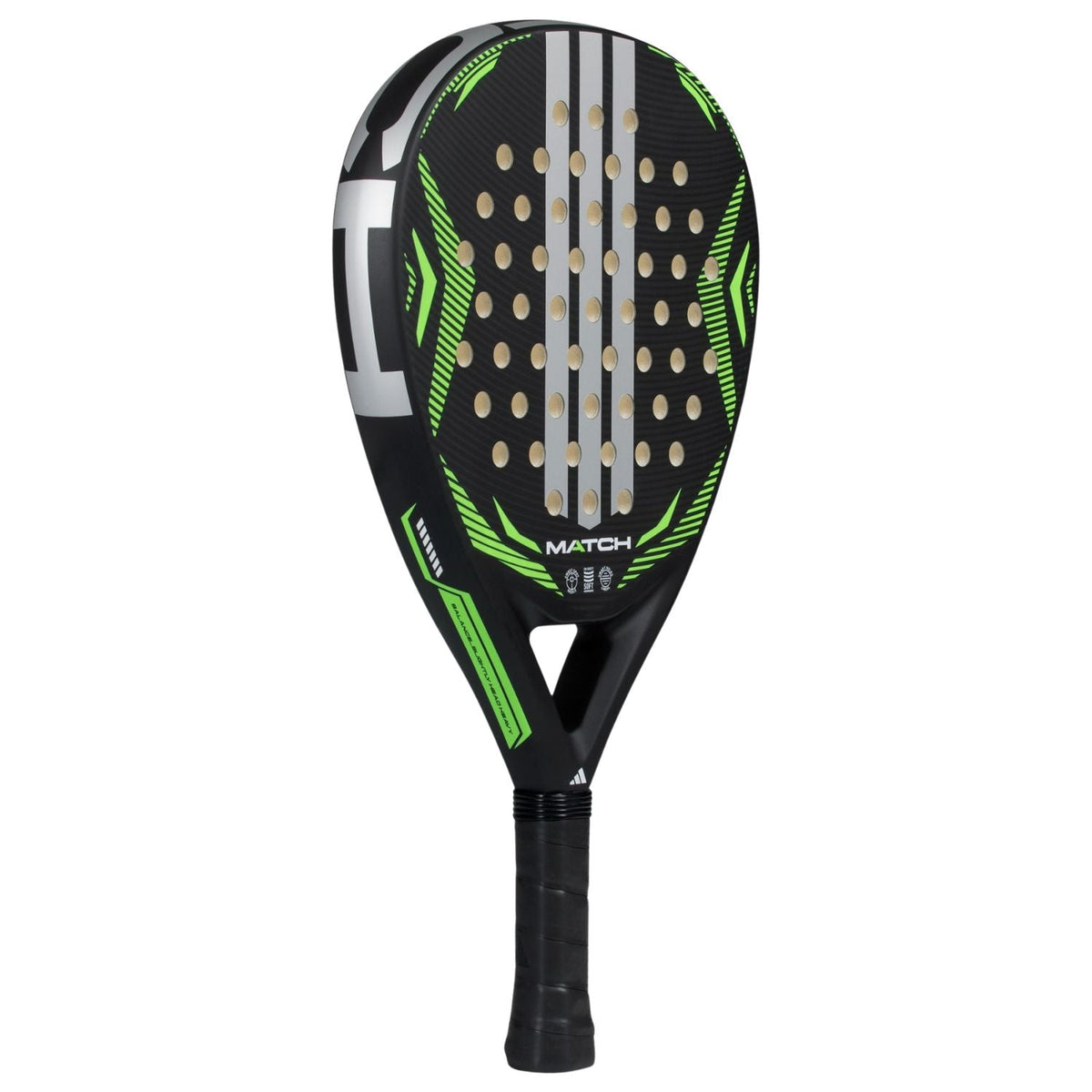 Adidas Match 3.5 2026 Black/Green - Padel Racket - au.justpadel.com