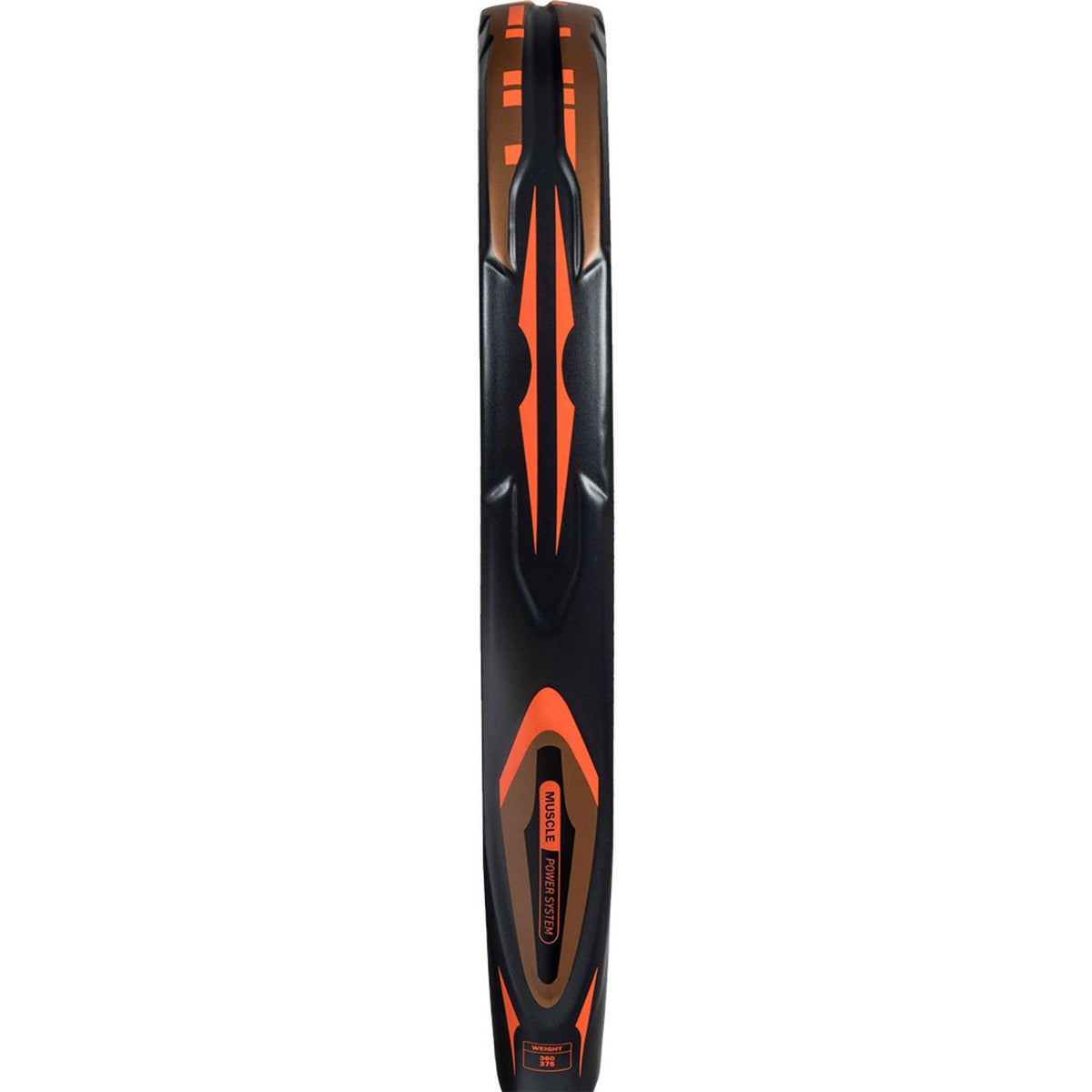Zijaanzicht van de Adidas Arrow Hit Carbon CTRL 2026 met koperoranje accenten
